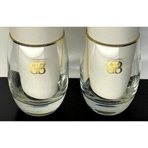 Baileys Glass Set of 2 Irish Whiskey Liqueur Whisky MINT